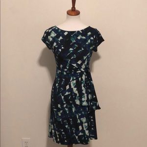 FREE W/ $5 PURCHASE Merona Blue and Green Patterned Dress
